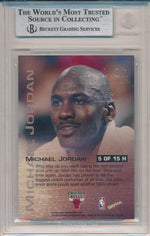 SkyBox 1997-1998 Metal Universe Hardware #5/15H Michael Jordan  / BGS Grade 9