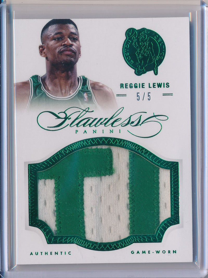 Panini 2012-2013 Flawless Emerald Jumbo Patches #14 Reggie Lewis 5/5