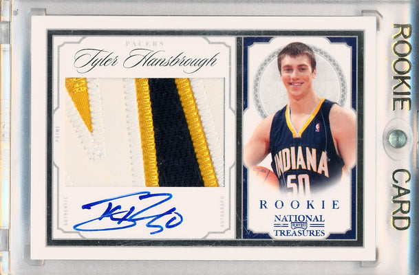 Panini 2009-2010 National Treasures Century Platinum #212 Tyler Hansbrough 4/5