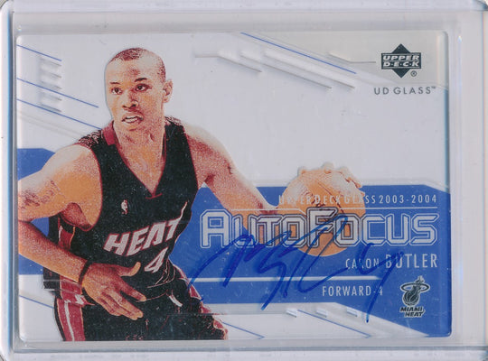 Upper Deck 2003-04 UD Glass Auto Focus #CB Caron Butler