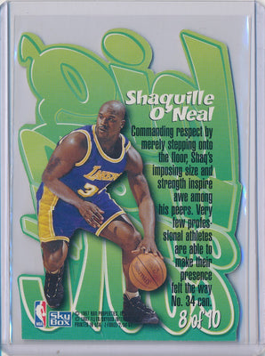 SkyBox 1996-1997 Z-Force Big Men On Court #8/10 Shaquille O'neal