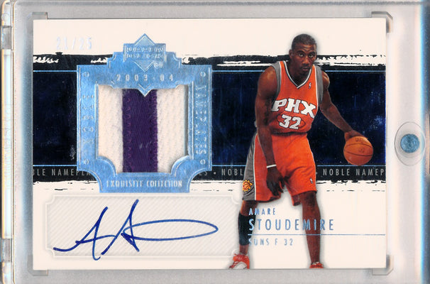 Upper Deck 2003-2004 Exquisite Collection Noble Nameplates #NN-AS Amare Stoudemire 21/25