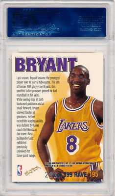 Skybox 1997-1998 Z-Force Rave #195 Kobe Bryant 286/399 / PSA Grade 10