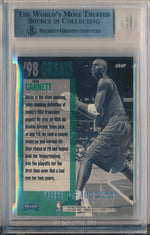 Fleer 1997-1998 Ultra  Platinum Medallion #254P Kevin Garnett 88/100 / BGS Grade 9