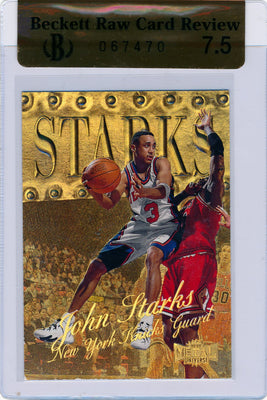 Skybox 1998-1999 Metal Universe Championship Precious Metal Gems #4 John Starks 16/50