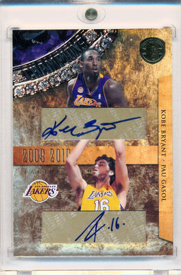 Panini 2010-2011 Gold Standard Dual Gold #5 Kobe Bryant / Pau Gasol