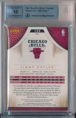 Panini 2012-2013 Immaculate Collection Numbers Parallel #125 Jimmy Butler 21/21 / BGS Grade 9 / Auto Grade 10