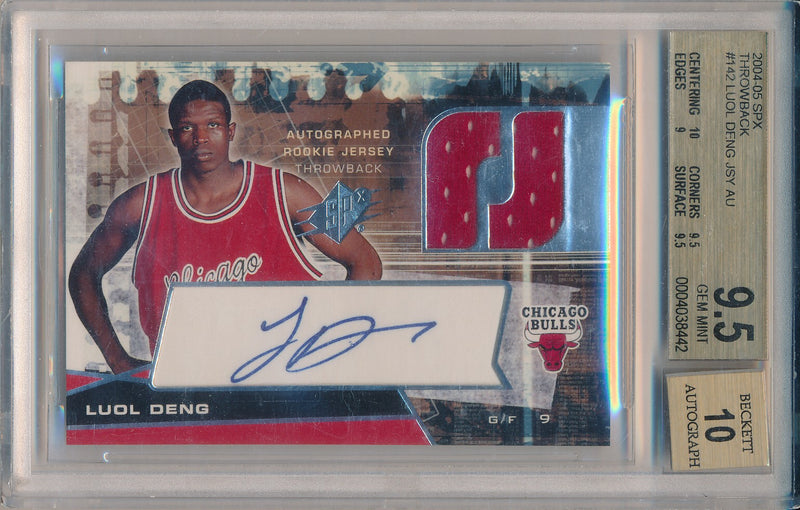 Upper Deck 2004-2005 SPx Rookie  Jersey Throwback #142 Luol Deng 1/1