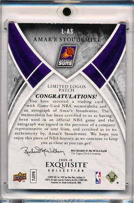 Upper Deck 2009-2010 Exquisite Collection Limited Logos #LAS Amare Stoudemire 2/15