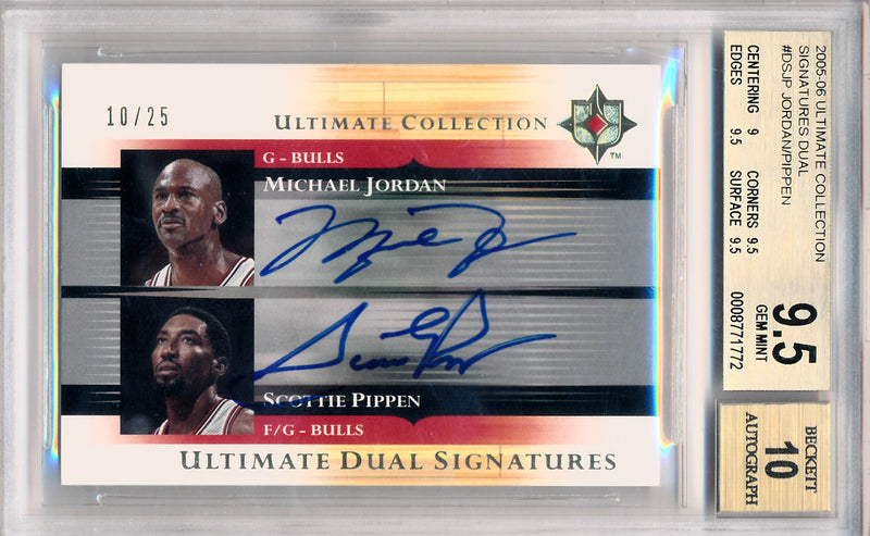 即納得価ud 2005-06 ultimate collection signatures MICHAEL JORDAN SP auto 直書きサイン BGS鑑定品 ＋ panini 2021-22 rookie auto ＋ α Upper Deck