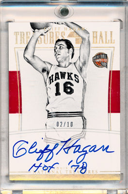 Panini 2015-2016 National Treasures  Treasures Of The Hall #TH-CHG Cliff Hagan  2/10