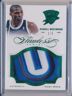 Panini 2012-2013 Flawless Emerald Jumbo Patches #1 Russell Westbrook 1/5