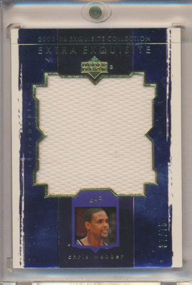 Upper Deck 2003-2004 Exquisite Collection Extra Exquisite Jumbo Patch #EE-CW Chris Webber 37/75