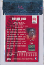 Topps 2003-2004 Finest Gold Refractor #158 Dwyane Wade 22/25 / BGS Grade 8.5 / Auto Grade 10