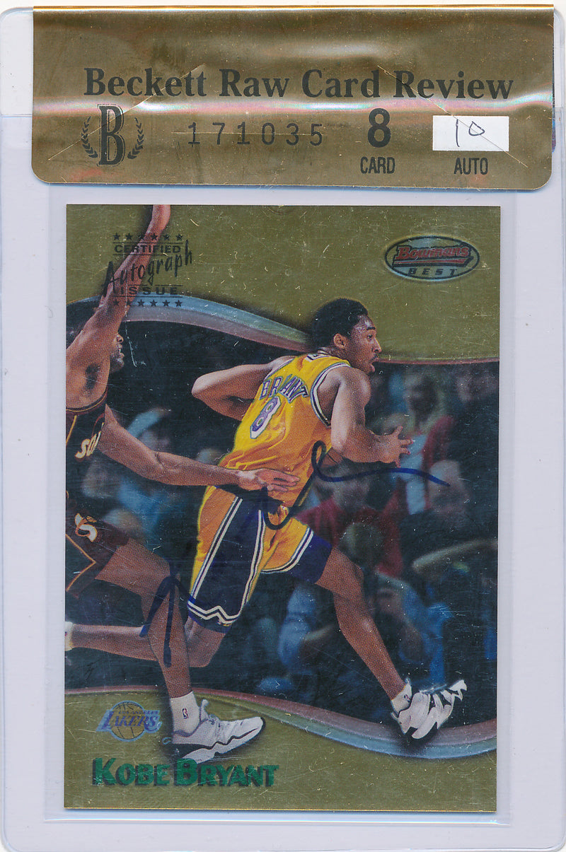 Topps 1999 Bowman's Best Certified Autographs Issue #A1 Kobe Bryant  / Auto Grade 10