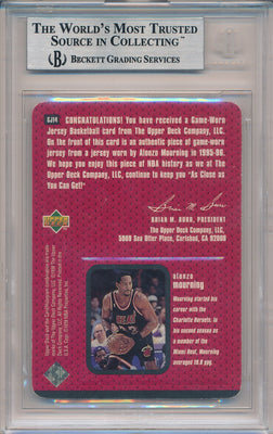 Upper Deck 1997-1998 NBA All Stars Game Jerseys #GJ14 Alonzo Mourning  / BGS Grade 9