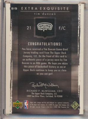 Upper Deck 2003-2004 Exquisite Collection Extra Exquisite Jumbo Patch #EE-RA Ray Allen 14/75