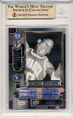 Upper Deck 2011-12 Fleer Retro Precious Metal Gems GREEN #PM-12 Dennis Rodman 10/10 / BGS Grade 9.5