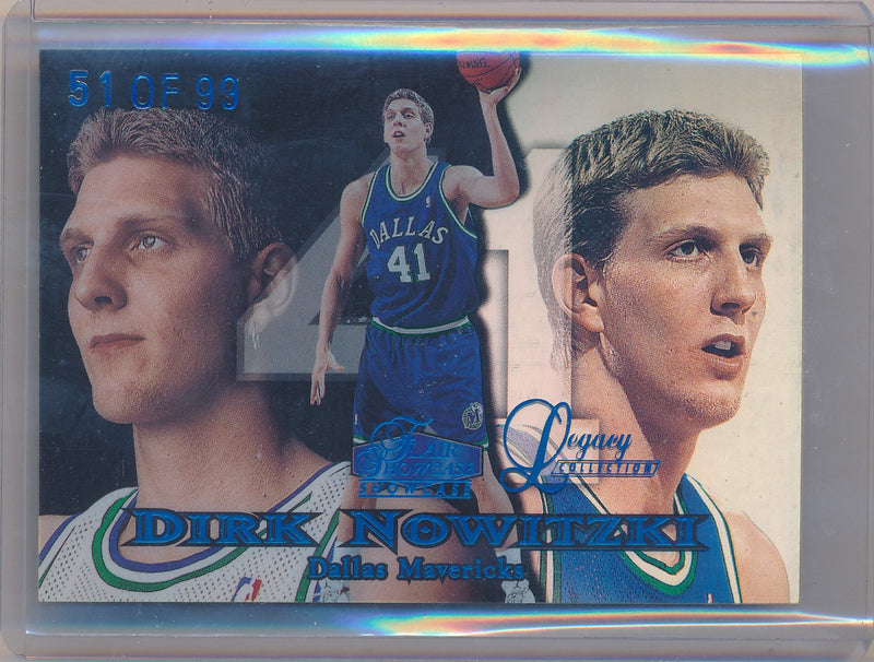 Fleer 1998-1999 Flair Showcase  Row 1 Legacy Collection #16 Dirk Nowitzki 51/99