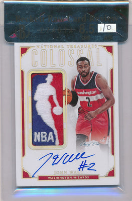 Panini 2015-2016 National Treasures Colossal #CLJWL John Wall 1/1 / Auto Grade 10