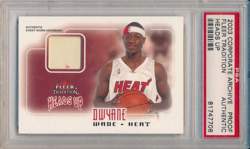 Fleer 2003-2004 Tradition Heads Up #HU-DW Dwyane Wade