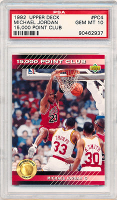 Upper Deck 1992-1993 15,000 Point Club  #PC4 Michael Jordan  / PSA Grade 10