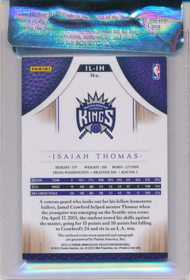 Panini 2012-2013 Immaculate Collection Inscribed #IL-IH Isiah Thomas 1/1 / BGS Grade 7.5 / Auto Grade 10