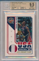 Panini 2000-2010 Hall Of Fame Dream Team Game Threads #9 Scottie Pippen 72/99 / BGS Grade 9.5