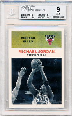 Fleer 1998-1999  Classic '61 #142 Michael Jordan 55/61 / BGS Grade 9