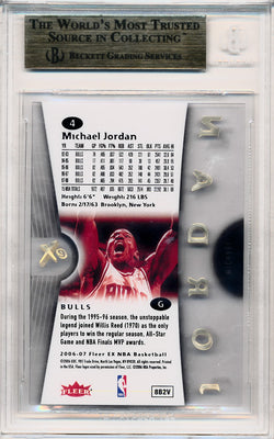 Fleer 2006-2007 E-X  #4 Michael Jordan  / BGS Grade 9.5