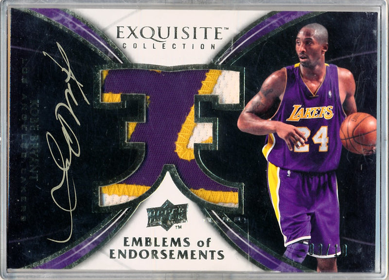 Upper Deck 2008-2009 Exquisite Collection Emblems Of Endorsement #EEKB Kobe Bryant 3/10