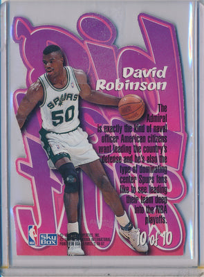 SkyBox 1996-1997 Z-Force Big Men On Court #10/10 David Robinson