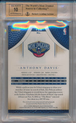 Panini 2012-2013 Immaculate Collection Numbers Parallel #134 Anthony Davis 10/23 / BGS Grade 9.5 / Auto Grade 10