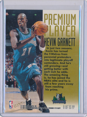 SkyBox 1997-1998 Premium Premium Player #8/15PP Kevin Garnett