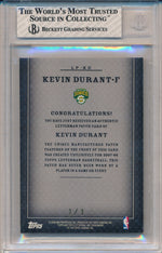 Topps  2007-2008 Letterman SuperFractors #LP-KD Kevin Durant 1/1 / BGS Grade 8