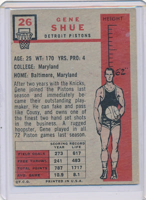 Detroit Piston  #26 Gene Shue