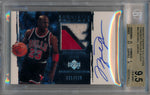 Upper Deck 2003-2004 Exquisite Collection Patches Autographs #AP-MJ Michael Jordan 95/100 / BGS Grade 9.5 / Auto Grade 10