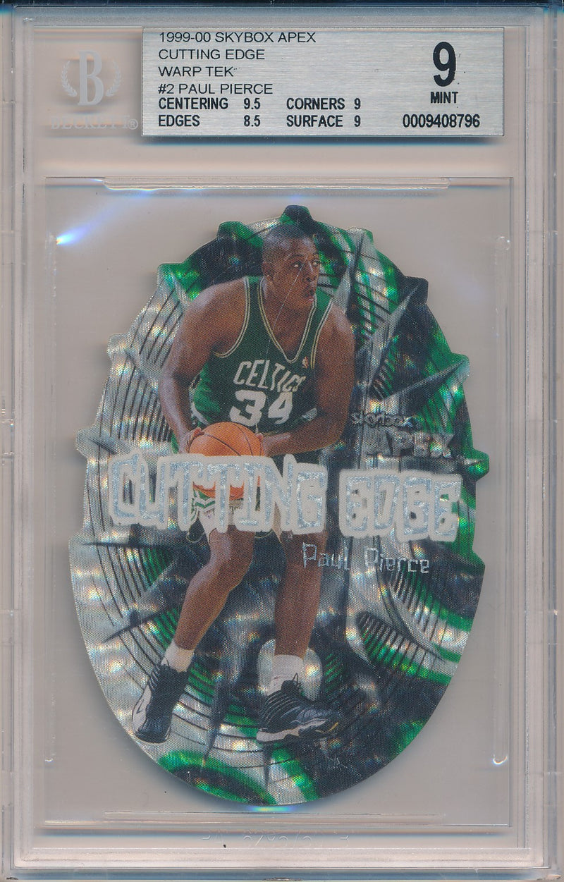 SkyBox 1999-2000 Apex Cutting Edge #2/15CE Paul Pierce 8/25 / BGS