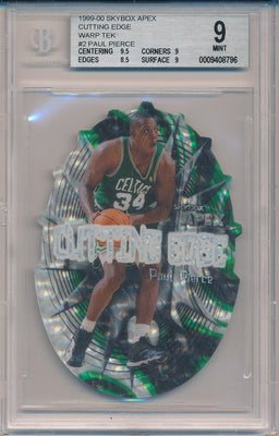 SkyBox 1999-2000 Apex Cutting Edge #2/15CE Paul Pierce 8/25 / BGS Grade 9