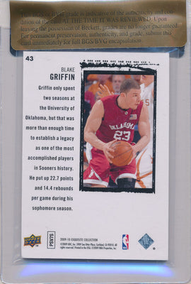 Upper Deck 2009-2010 Exquisite Collection Rookie Parallel #43 Blake Griffin 6/23