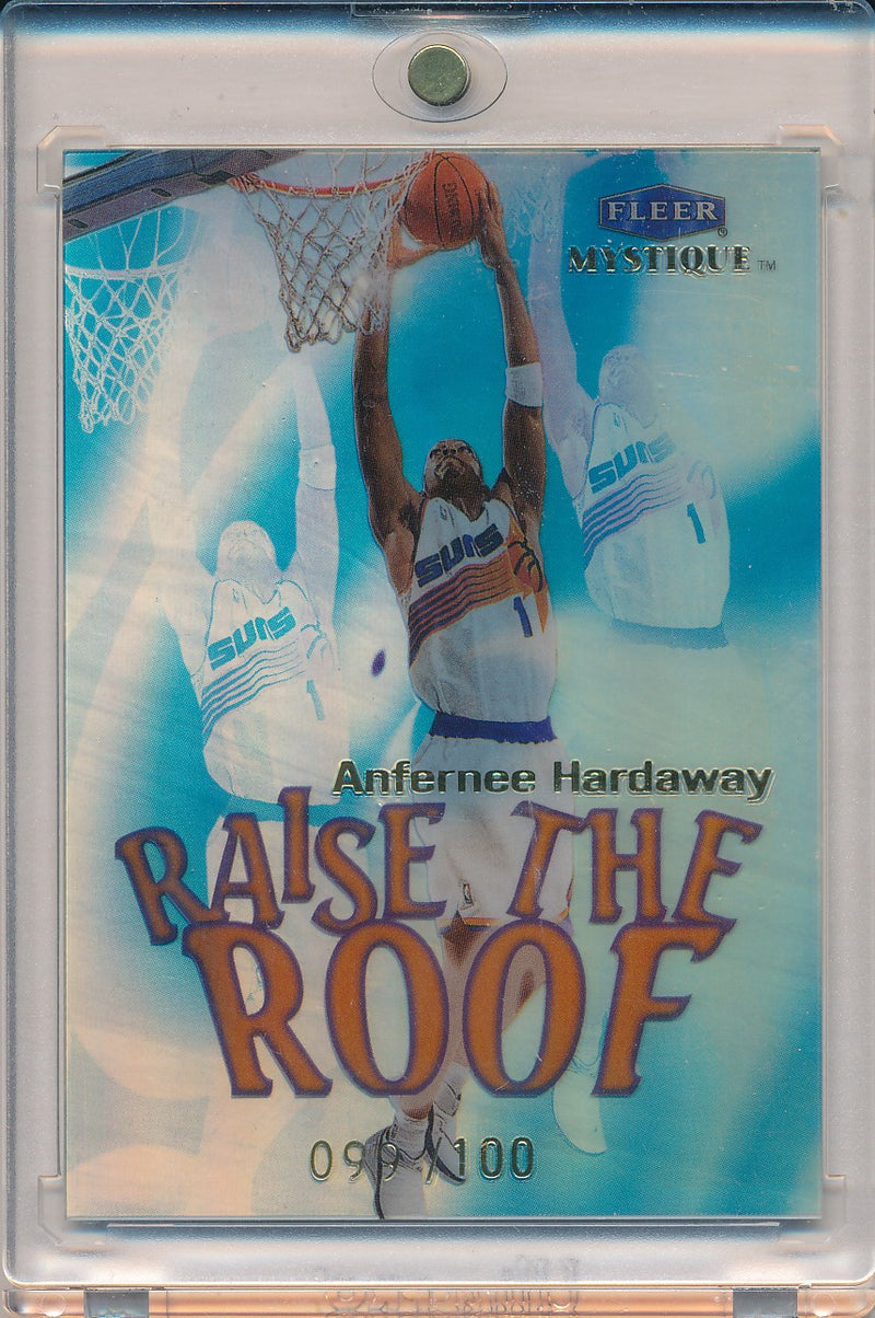 Fleer 1999-2000 Mystique Raise the Roof #10/10RR Anfrernee Hardaway 99/100