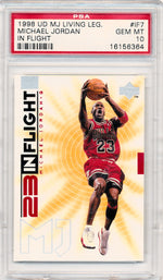 Upper Deck 1998 MJ Living Legendary In Flight #IF7 Michael Jordan  / PSA Grade 10