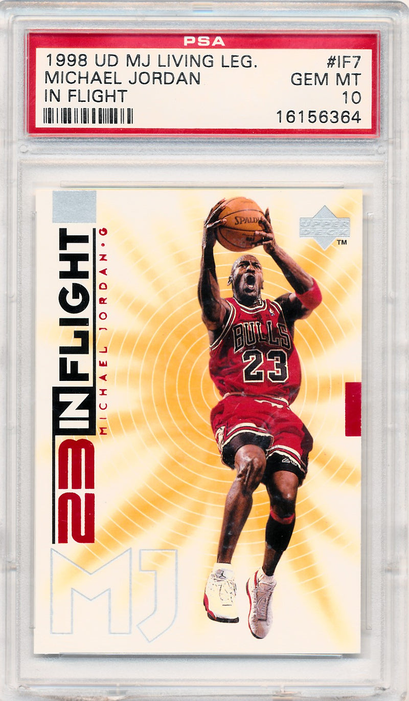 Upper Deck 1998 MJ Living Legendary In Flight #IF7 Michael Jordan  / PSA Grade 10