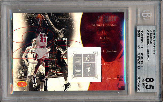 Upper Deck 1998-1999 SPX Finite Spectrum #181 Michael Jordan 32/50 / BGS Grade 8.5