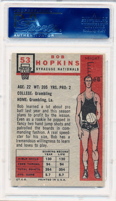 Topps Bowman 1957 Syracuse Nats  #53 Bob Hopkins  / PSA Grade 8