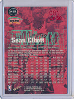 SkyBox 1997-1998 Premium Star Rubies #14SR Sean Elliot 1/50