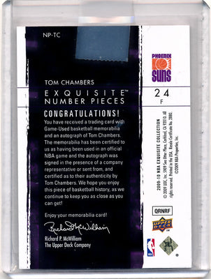 Upper Deck 2009-2010 Exquisite Collection Numbers #NPTC Tom Chambers 15/24