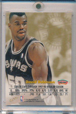 SkyBox 1998-1999 Autographics Basketball #0 David Robinson 2/50