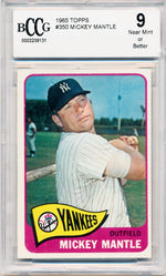 Topps 1965 Mickey Mantle #350 / BCCG 9