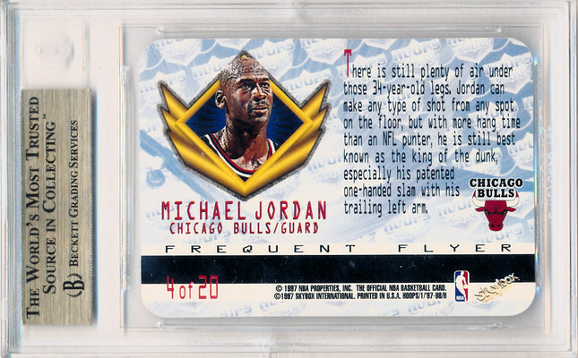 Skybox 1997-1998 Hoops Frequent Flyer Club #FF4 Michael Jordan 4/20 / BGS Grade 9.5